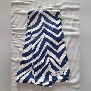 Coach oblong zebra scarf